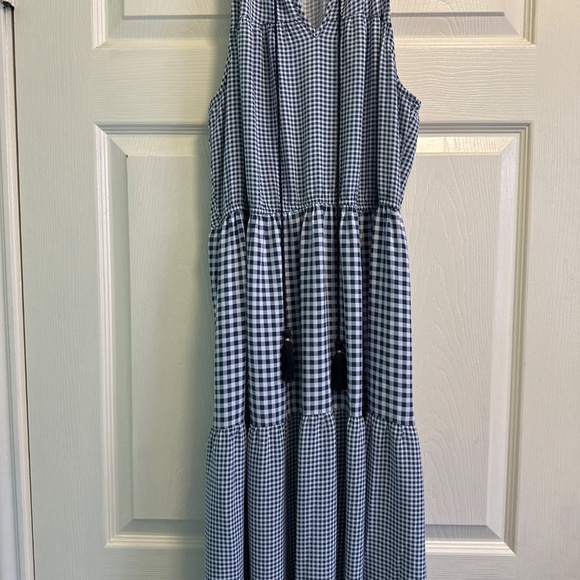 LC Conrad gingham Maxie dress - Picture 2 of 2